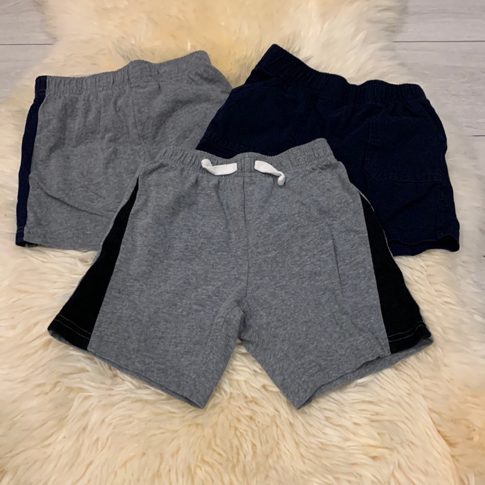 OshKosh B’Gosh & Place Sport Shorts 3 Piece Set in Blue & Gray